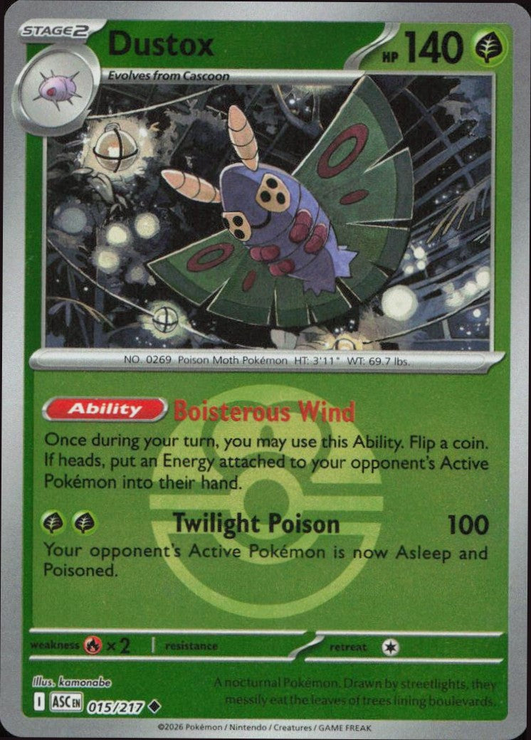 Dustox (Love Ball) 015/217 ME: Ascended Heroes Reverse Holo Uncommon
