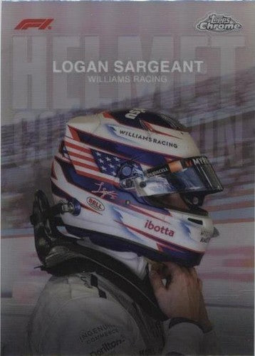 Logan Sargeant Helmet 2024 Topps Chrome Formula One HC-15