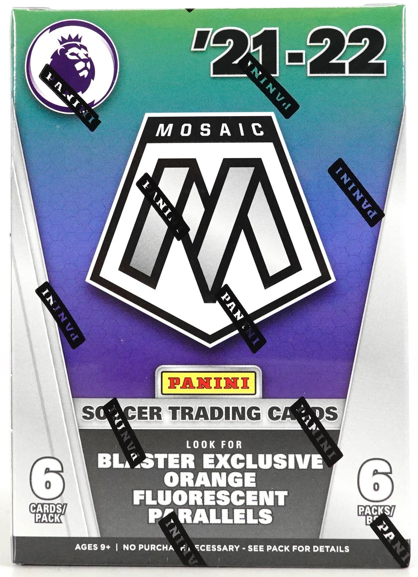 2021/22 Panini Mosaic EPL Premier League Soccer 6-Pack Blaster