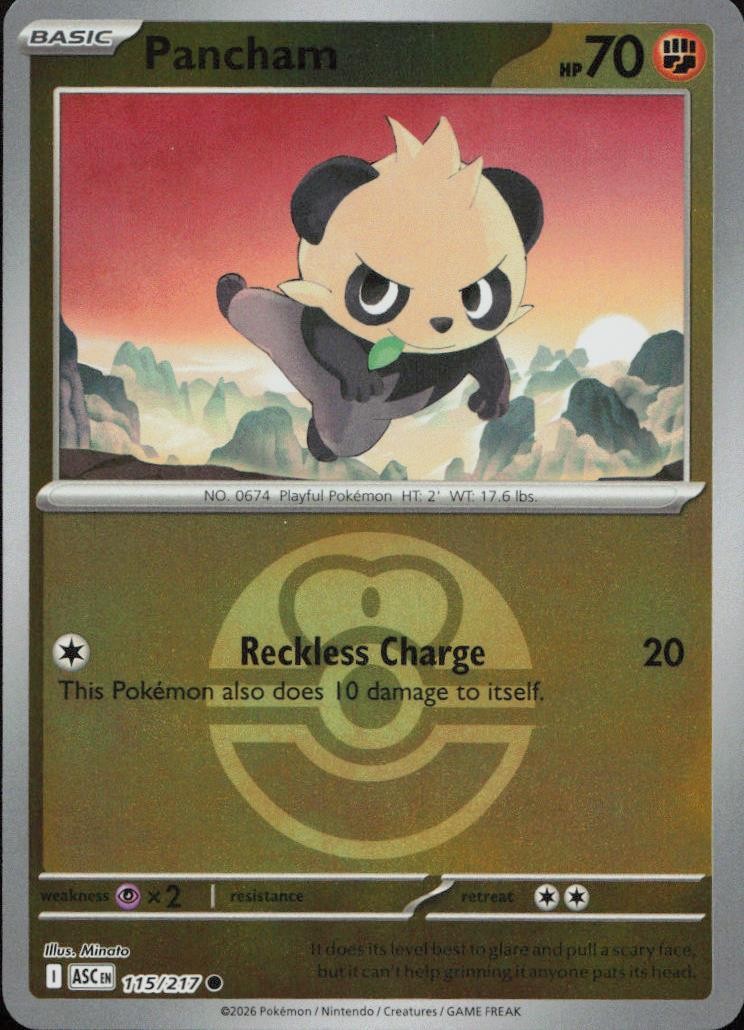 Pancham (Love Ball) 115/217 ME: Ascended Heroes Reverse Holo Common
