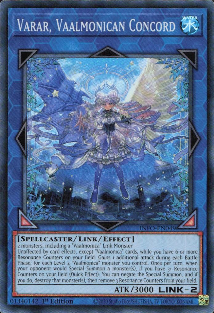 Varar, Vaalmonican Concord Super Rare The Infinite Forbidden INFO-EN049