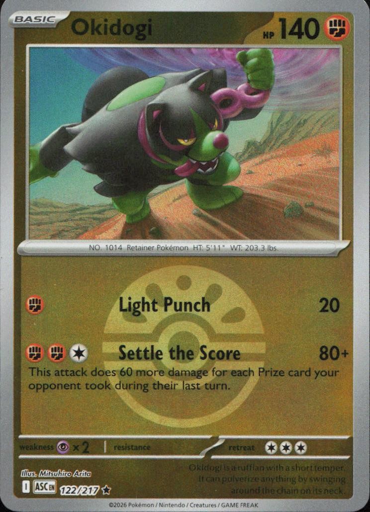 Okidogi (Friend Ball) 122/217 ME: Ascended Heroes Reverse Holo Rare
