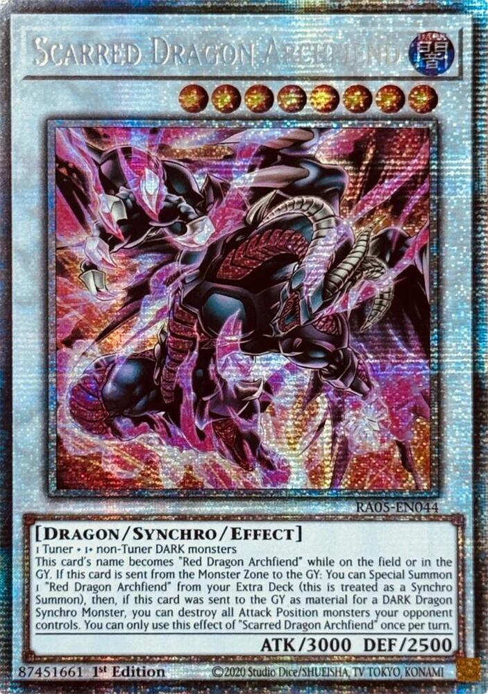 Scarred Dragon Archfiend (V.5 - Starlight Rare)