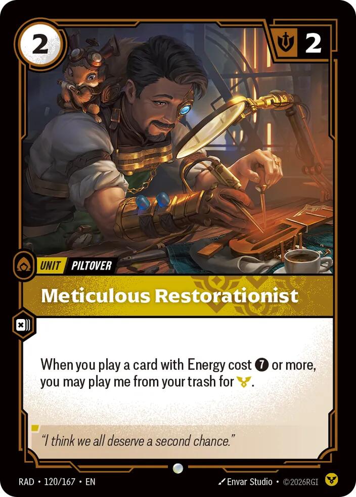 Meticulous Restorationist Common Radiance 120/167 NM