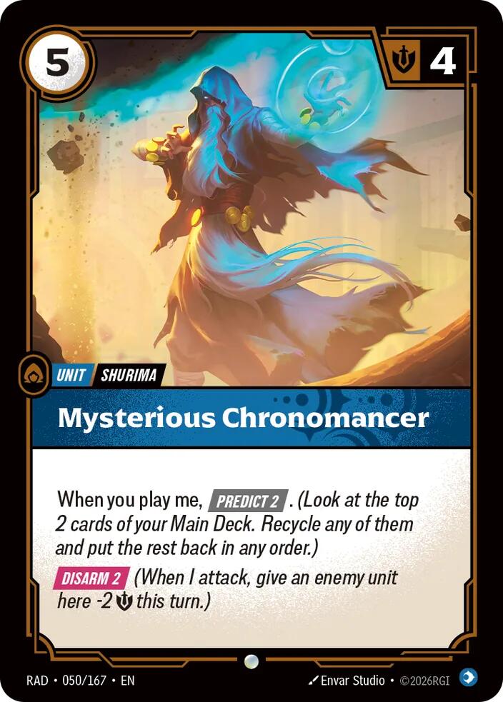 Mysterious Chronomancer Common Radiance 050/167 NM