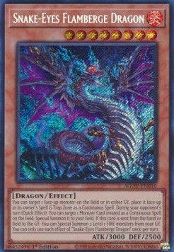 Snake-Eyes Flamberge Dragon (V.1 - Secret Rare)