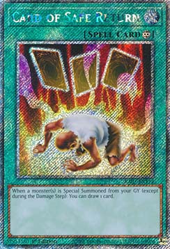 Card of Safe Return (V.1 - Platinum Secret Rare)