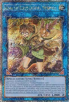 Aussa the Earth Charmer, Immovable (V.5 - Quarter Century Secret Rare)