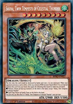 Shiina, Twin Tempests of Celestial Thunder (V.1 - Secret Rare)