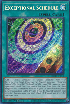 Exceptional Schedule (V.1 - Secret Rare)