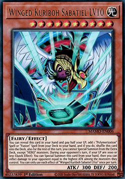 Winged Kuriboh Sabatiel LV10 (V.1 - Ultra Rare)
