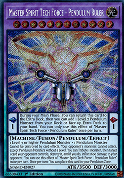 Master Spirit Tech Force - Pendulum Ruler (V.2 - Secret Rare)