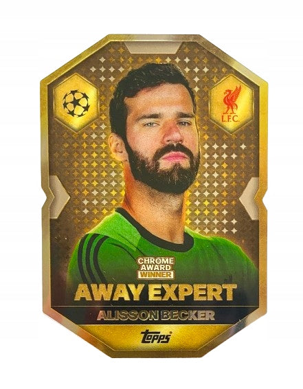 Allison Becker Chrome Award Card Away Expert CA17 Topps Match Attax 2025/26