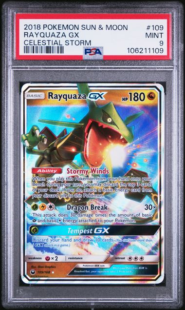 Rayquaza GX (CES 109)(GRADED)(PSA)