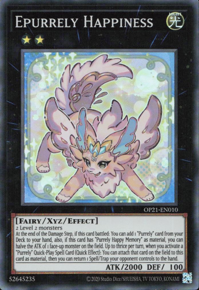 Epurrely Happiness Super Rare OTS Tournament Pack 21 OP21-EN010