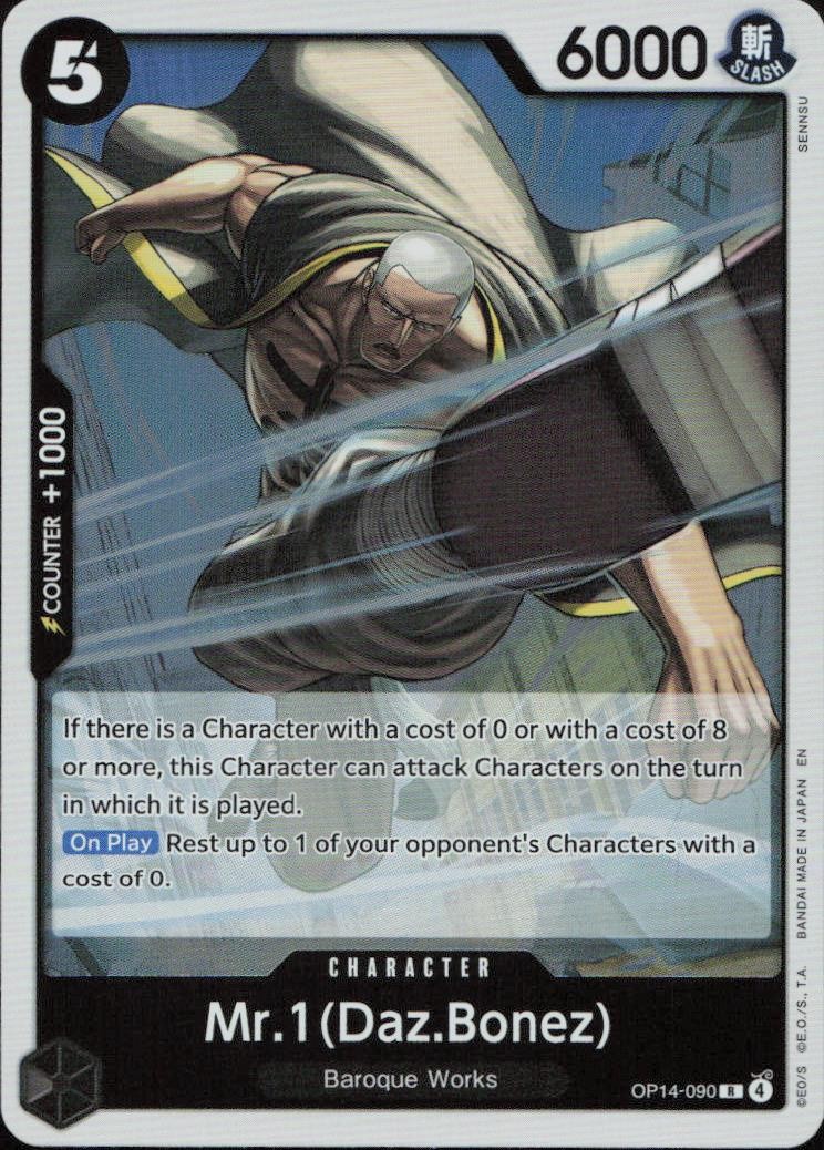 Mr.1(Daz.Bonez) Foil R The Azure Sea's Seven OP14-090 NM