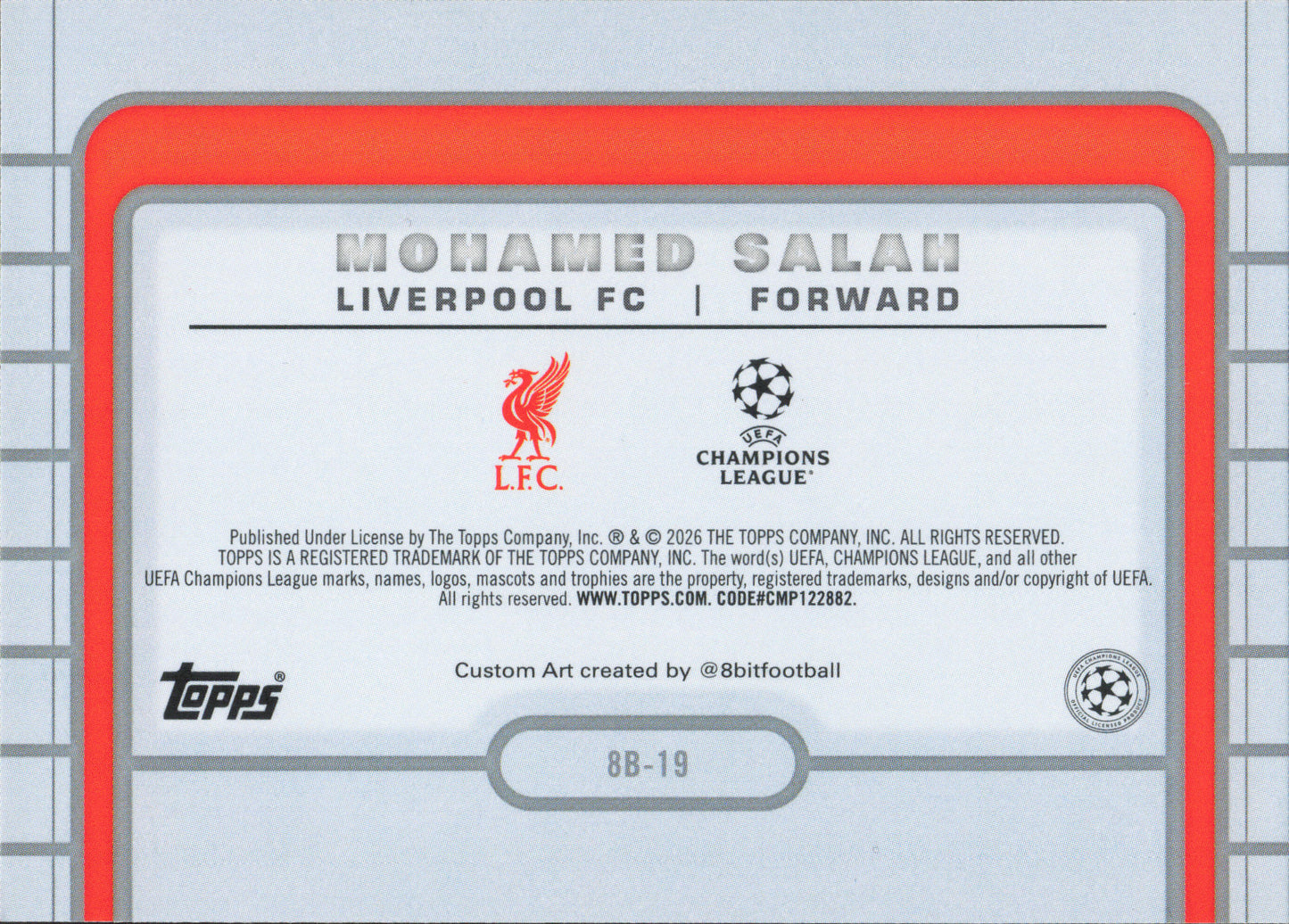 Mohamed Salah 8-Bit Ballers Topps Flagship