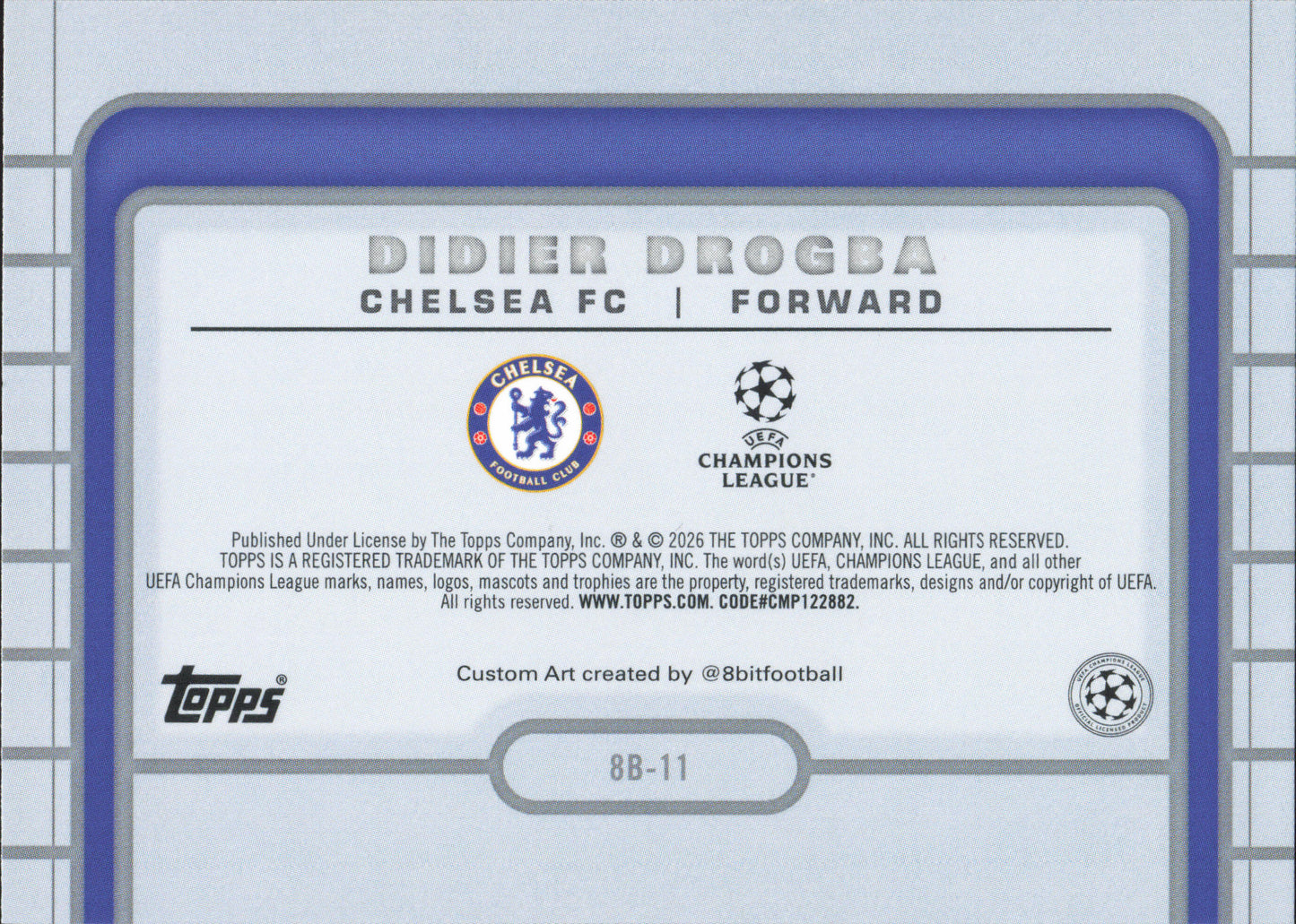 Didier Drogba 8-Bit Ballers Topps Flagship