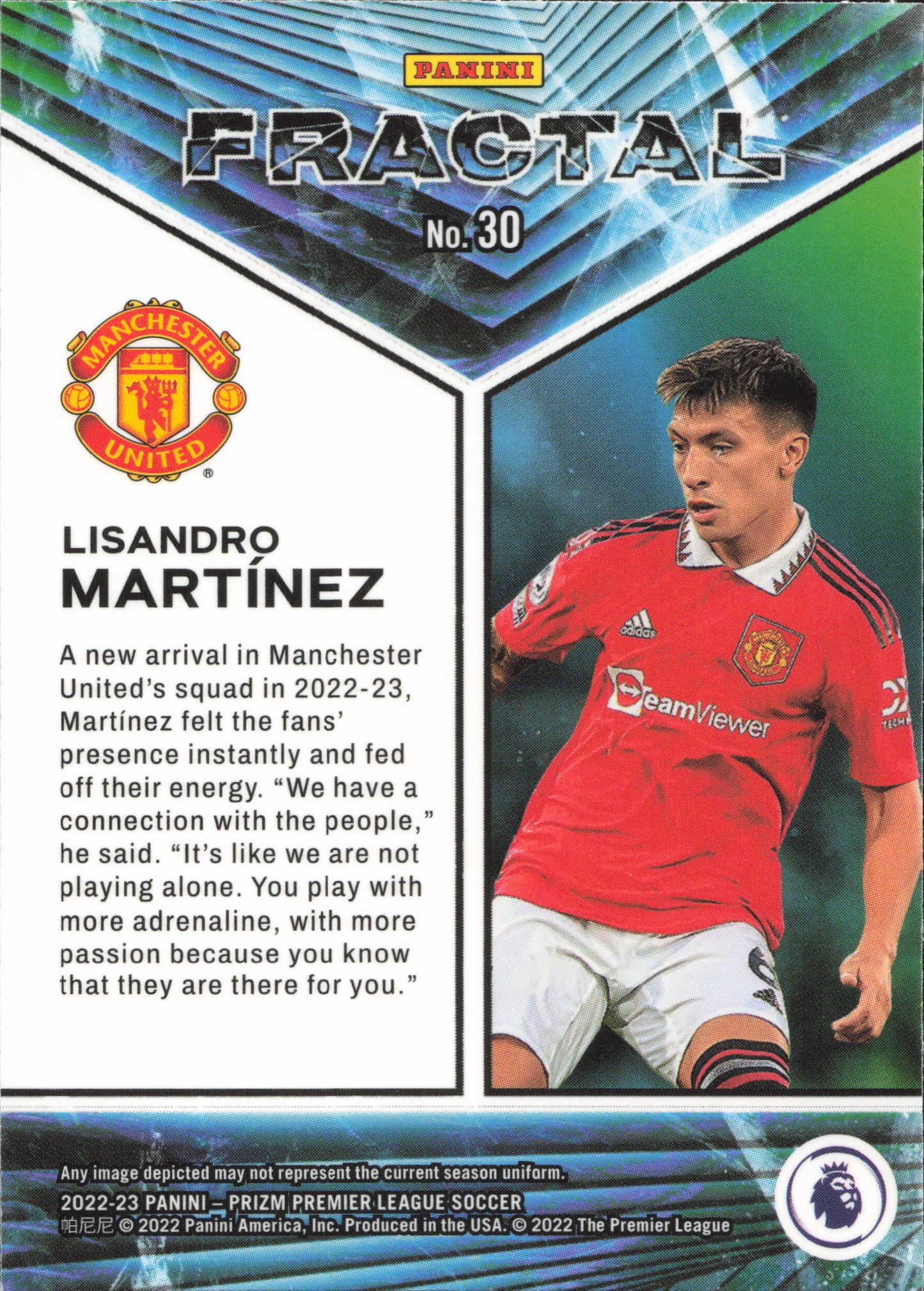 Lisandro Martinez Fractal Panini Prizm