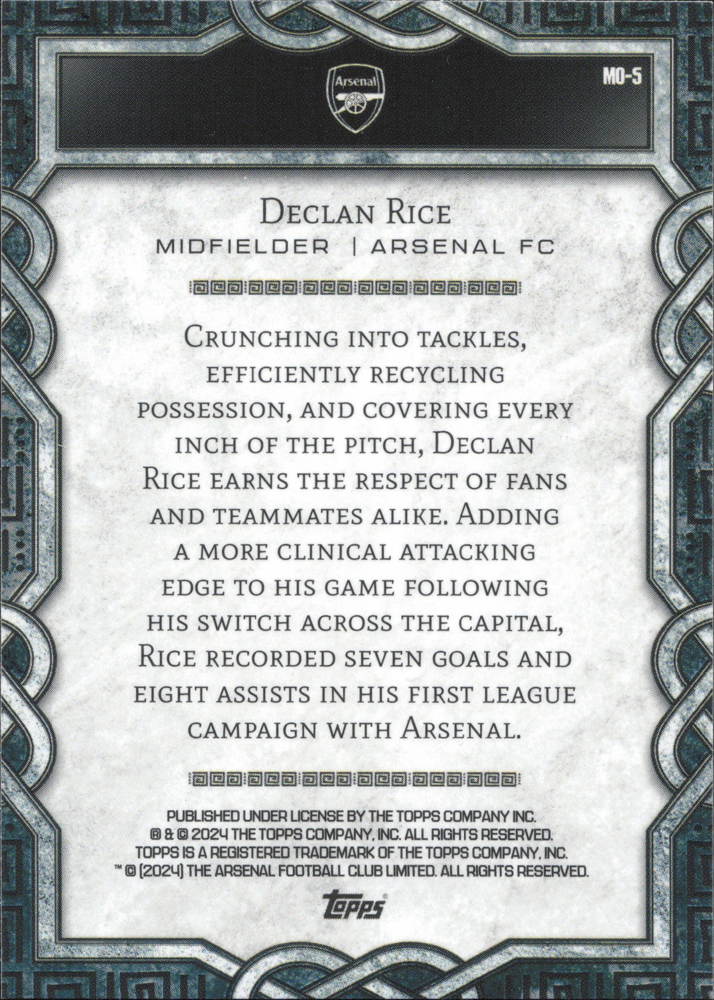 Declan Rice Velocity Fan Set Arsenal