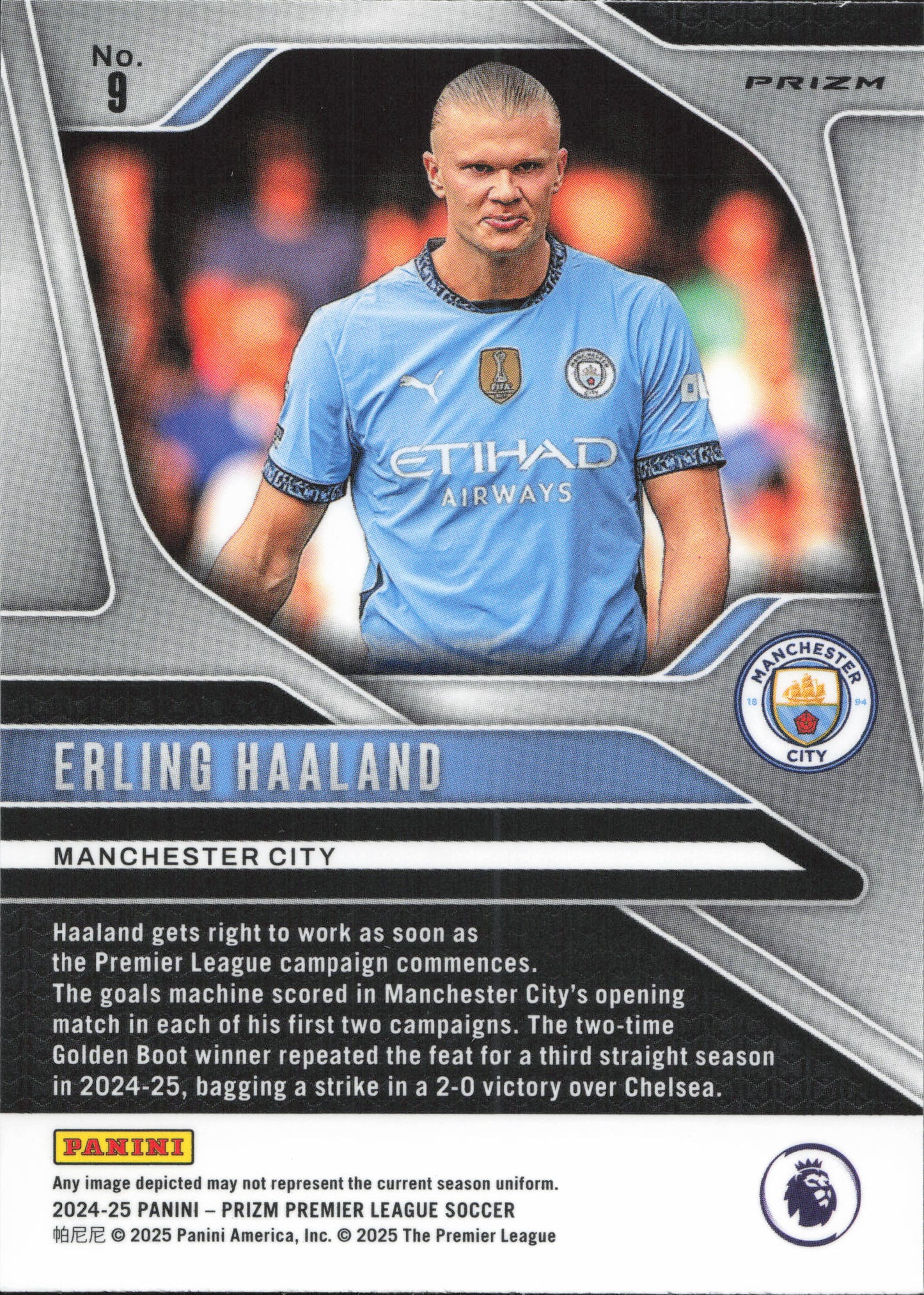 Erling Haaland Silver Panini Prizm