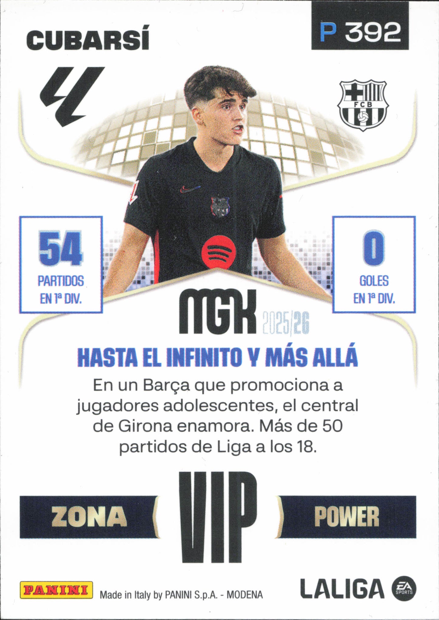 Cubarsi Zona VIP Power Panini MGK
