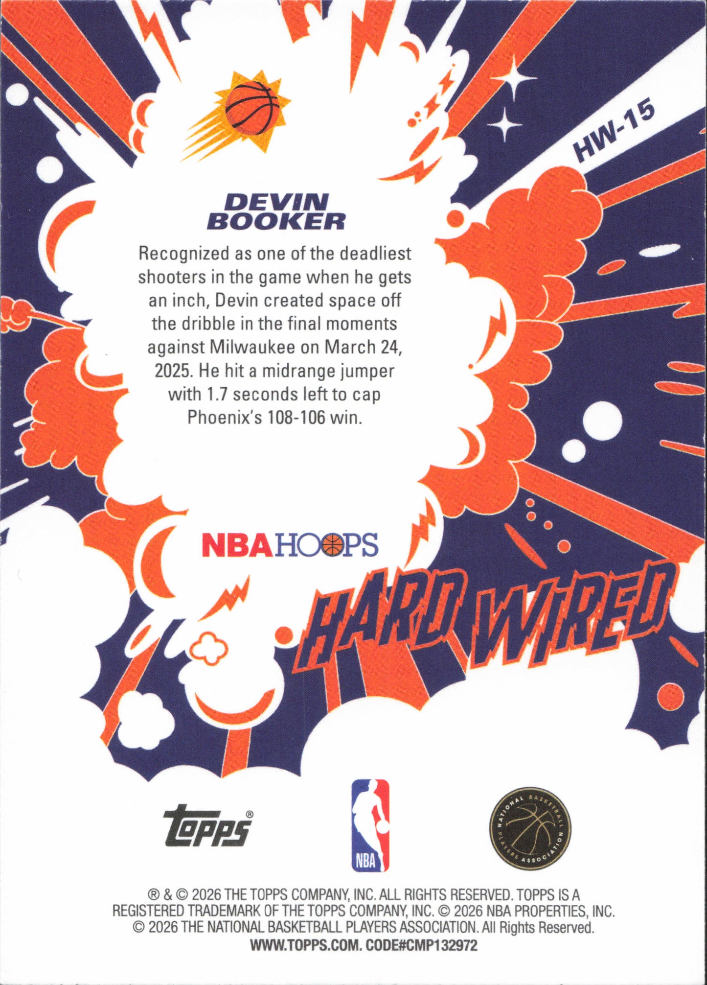 Devin Booker Hard Wired Green Parallel Topps NBA Hoops