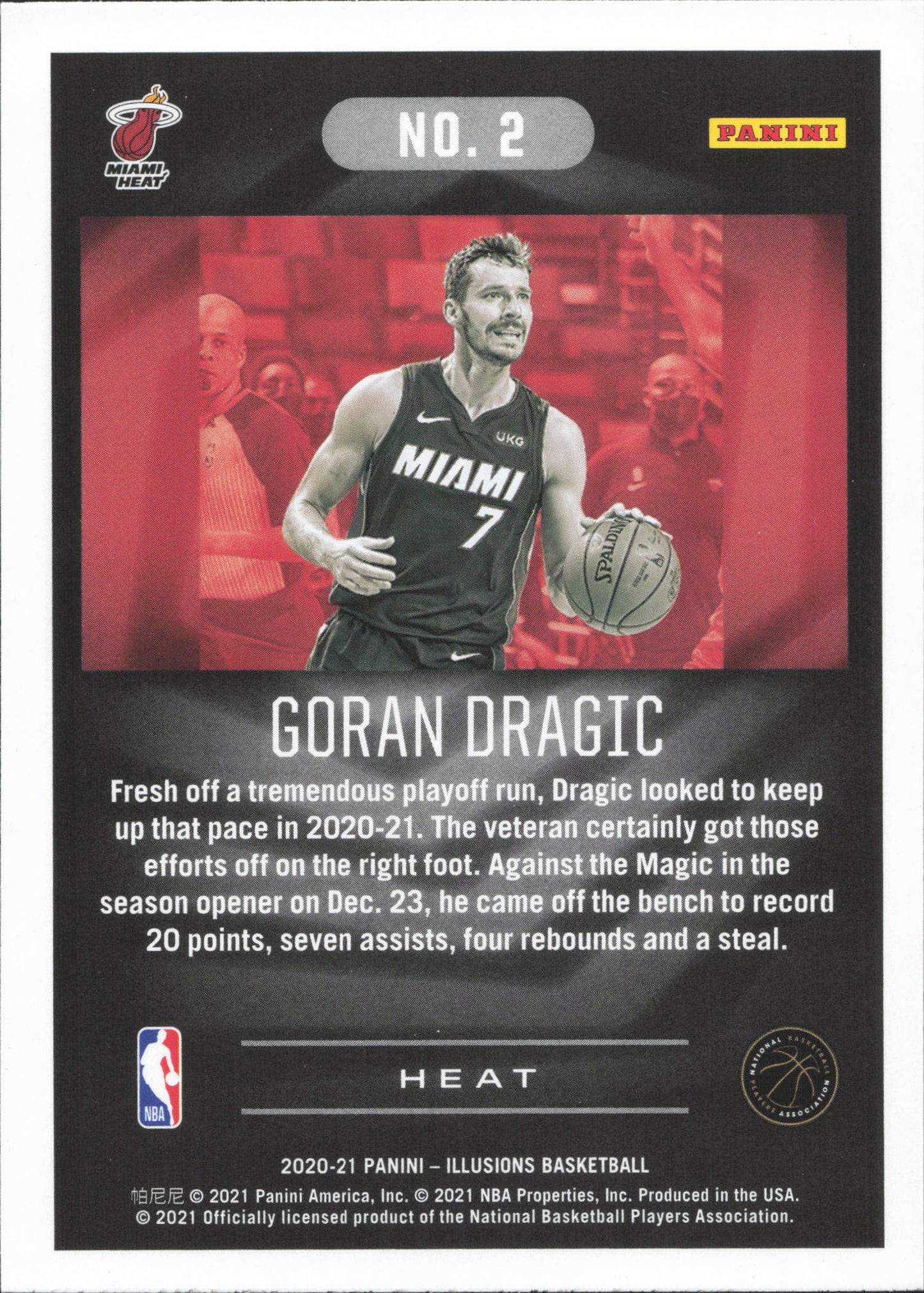 Goran Dragic Base Panini Illusions