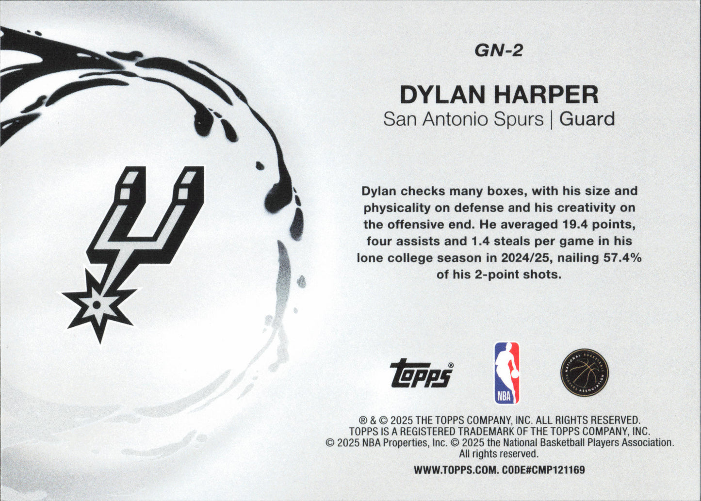 Dylan Harper Rookie Generation Now Topps Flagship