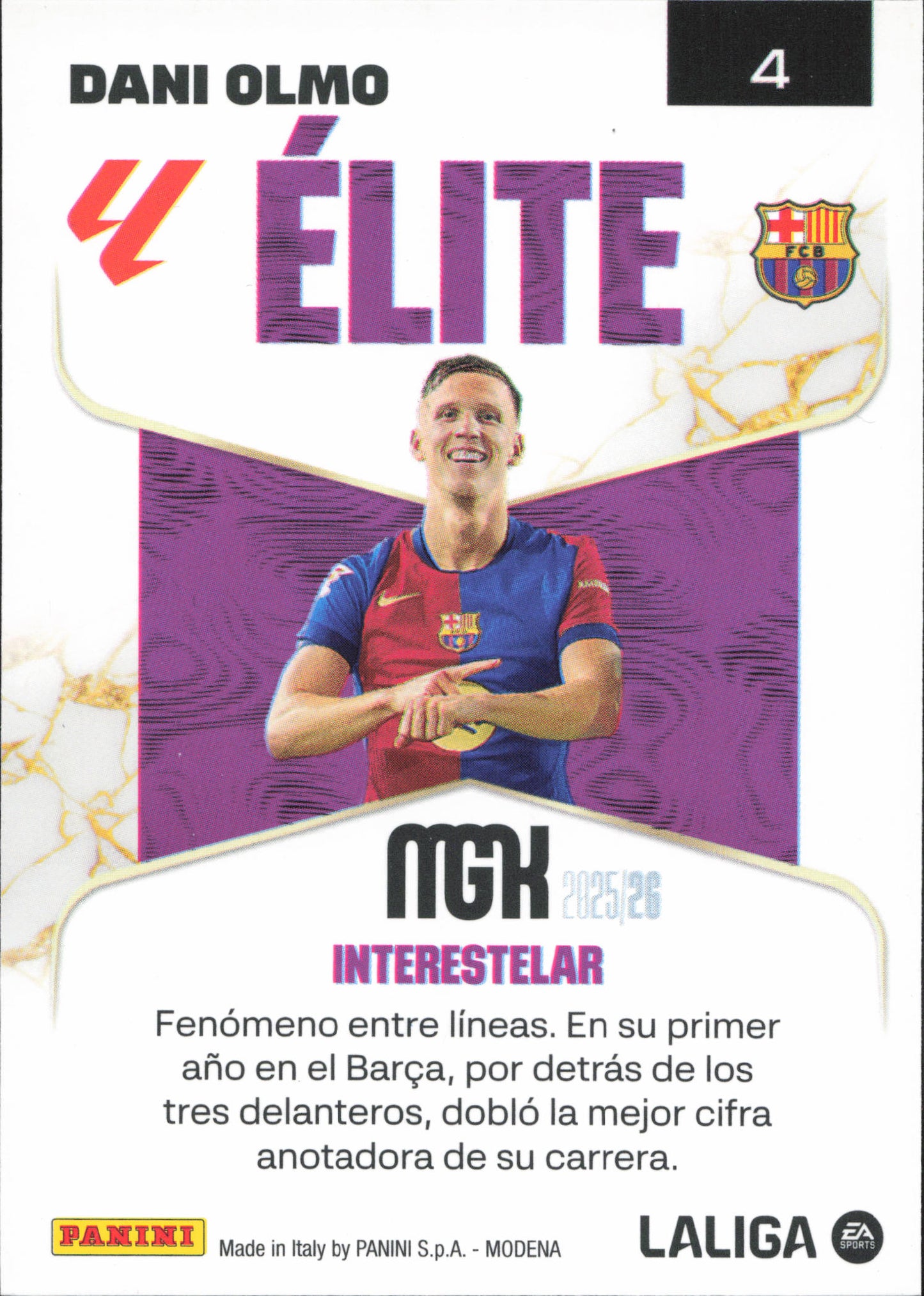Dani Olmo Elite Panini MGK La Liga