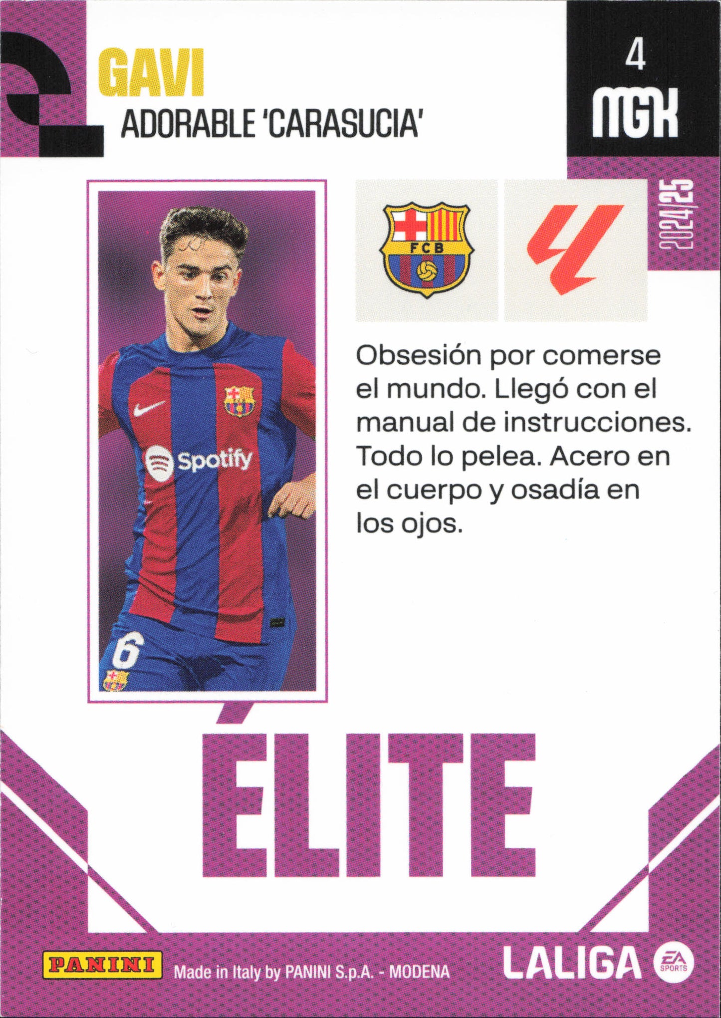 Gavi Elite Panini MGK La Liga