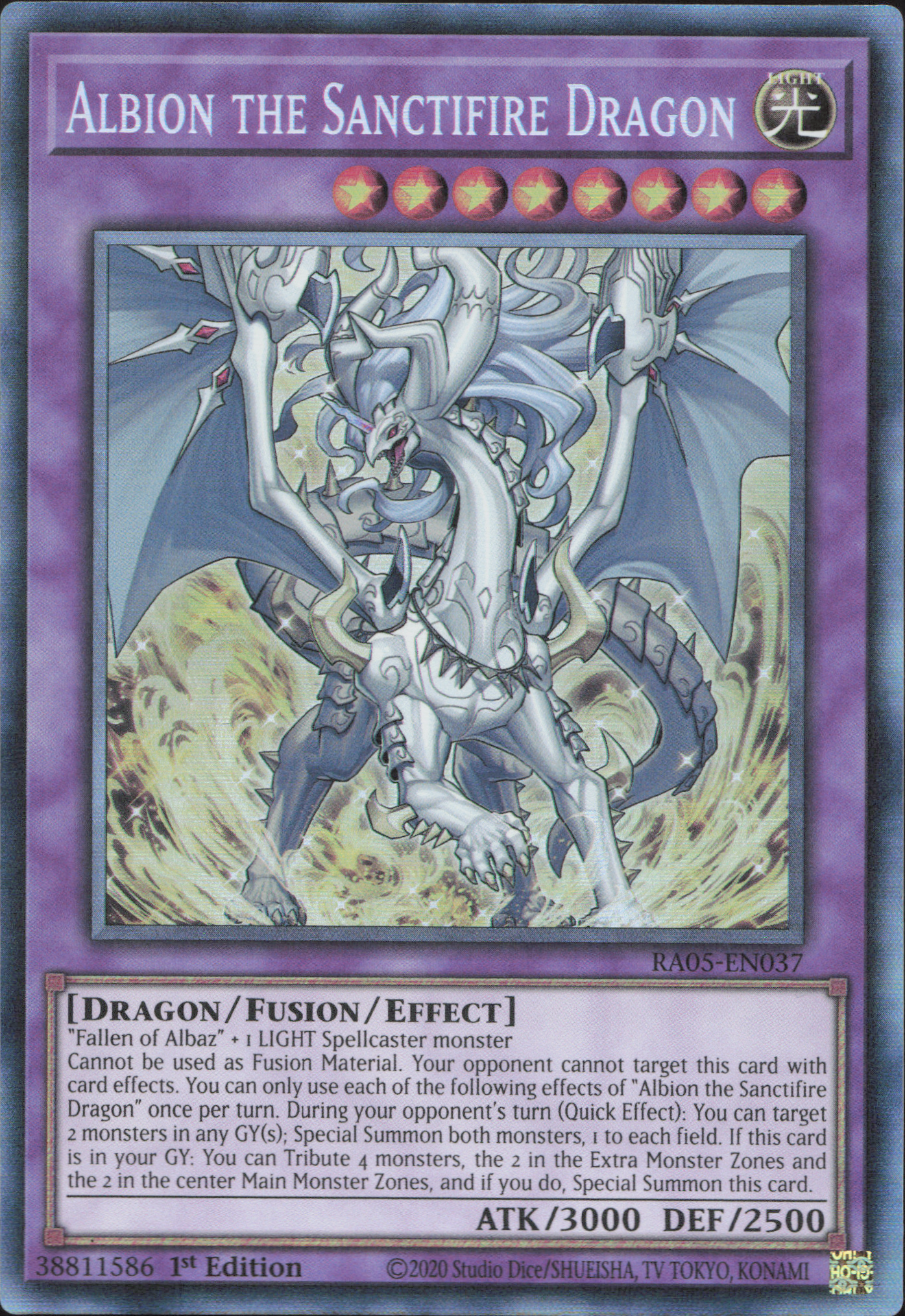 Albion the Sanctifire Dragon (V.7 - Collectors Rare)