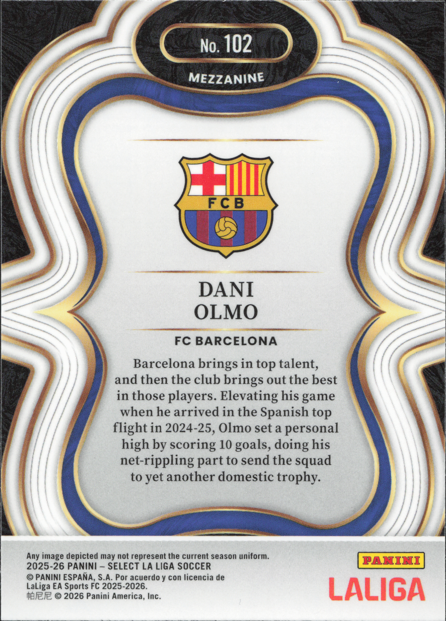 Dani Olmo Base Panini Select La Liga
