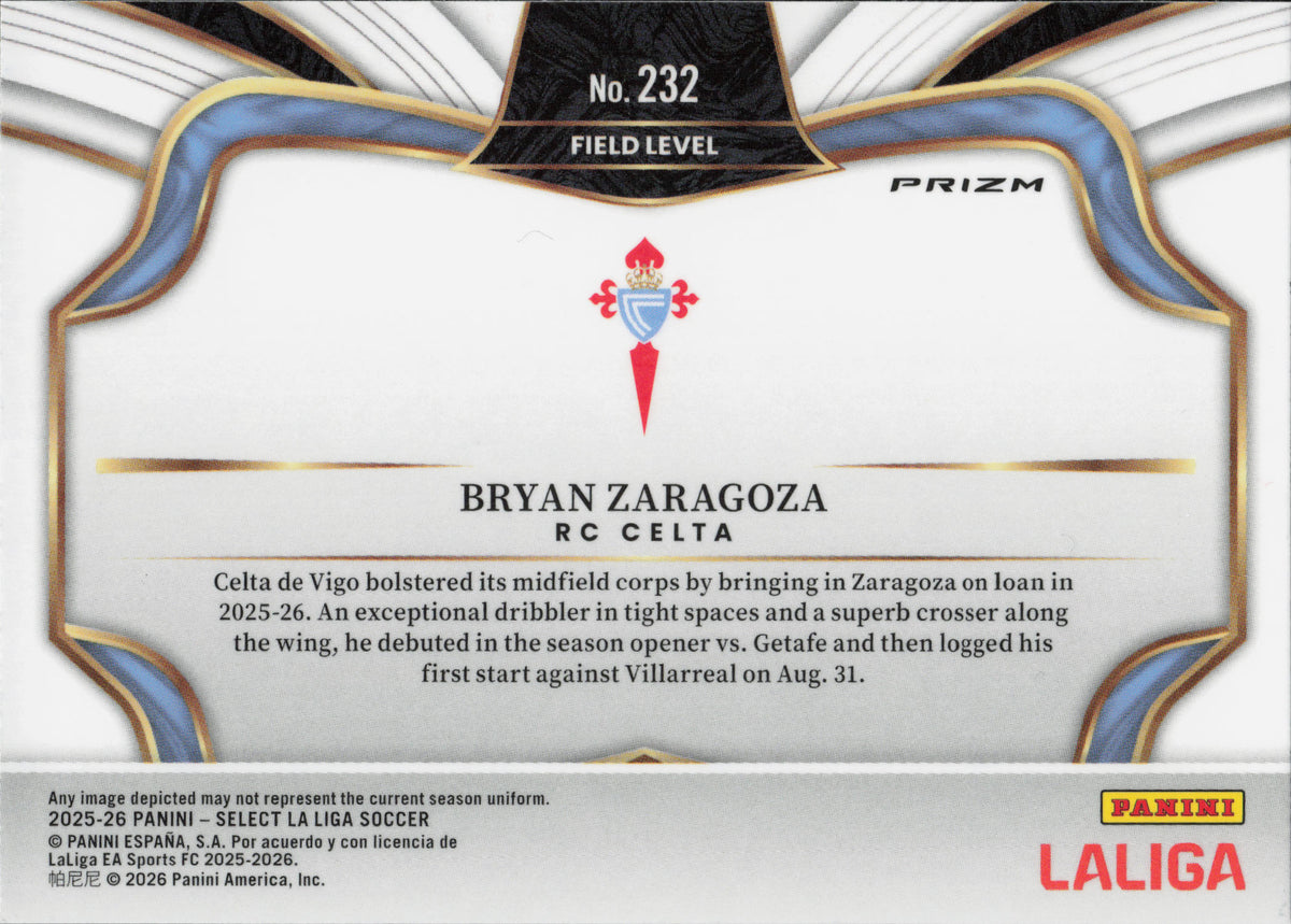 Bryan Zaragoza Purple Mojo Panini Select La Liga