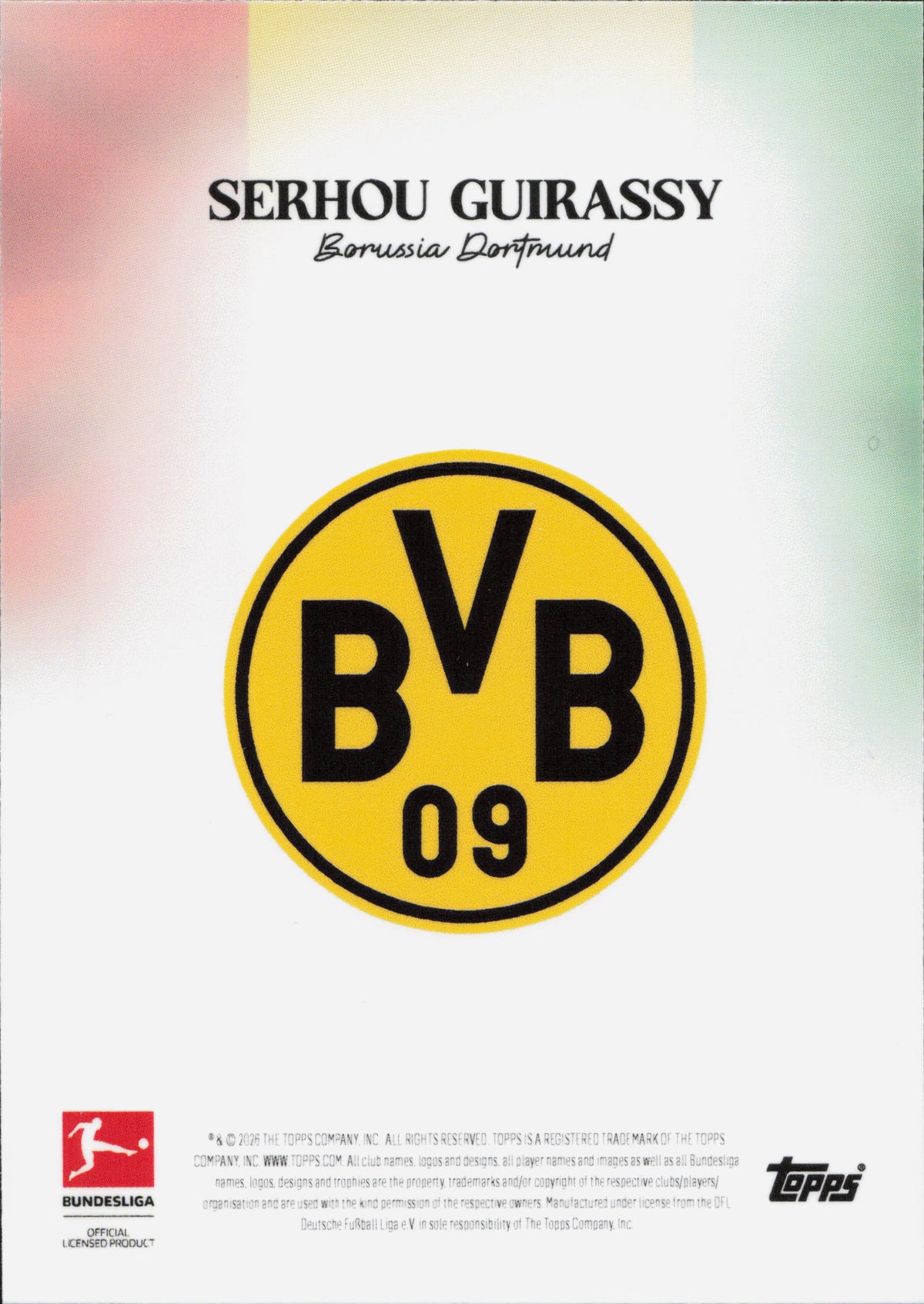 Serhou Guirassy Topps International Stars Bundesliga