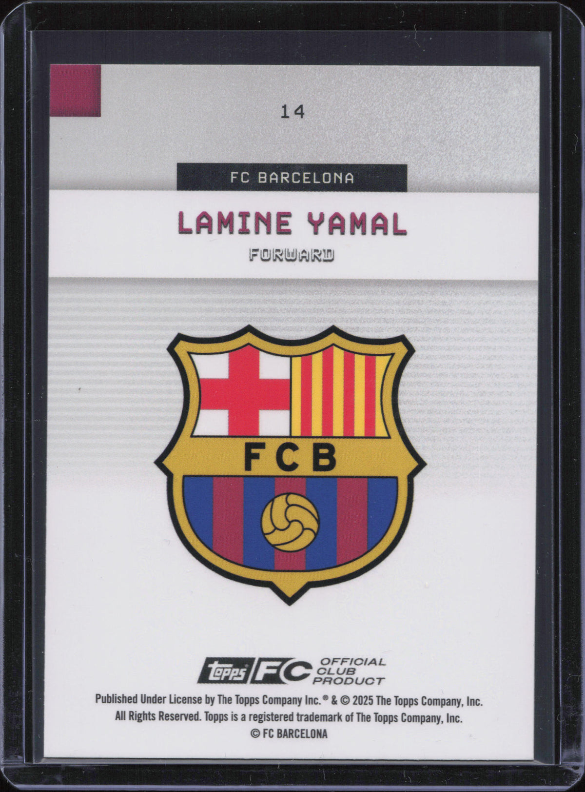 Lamine Yamal Numbered /99 Topps Barcelona Team Set