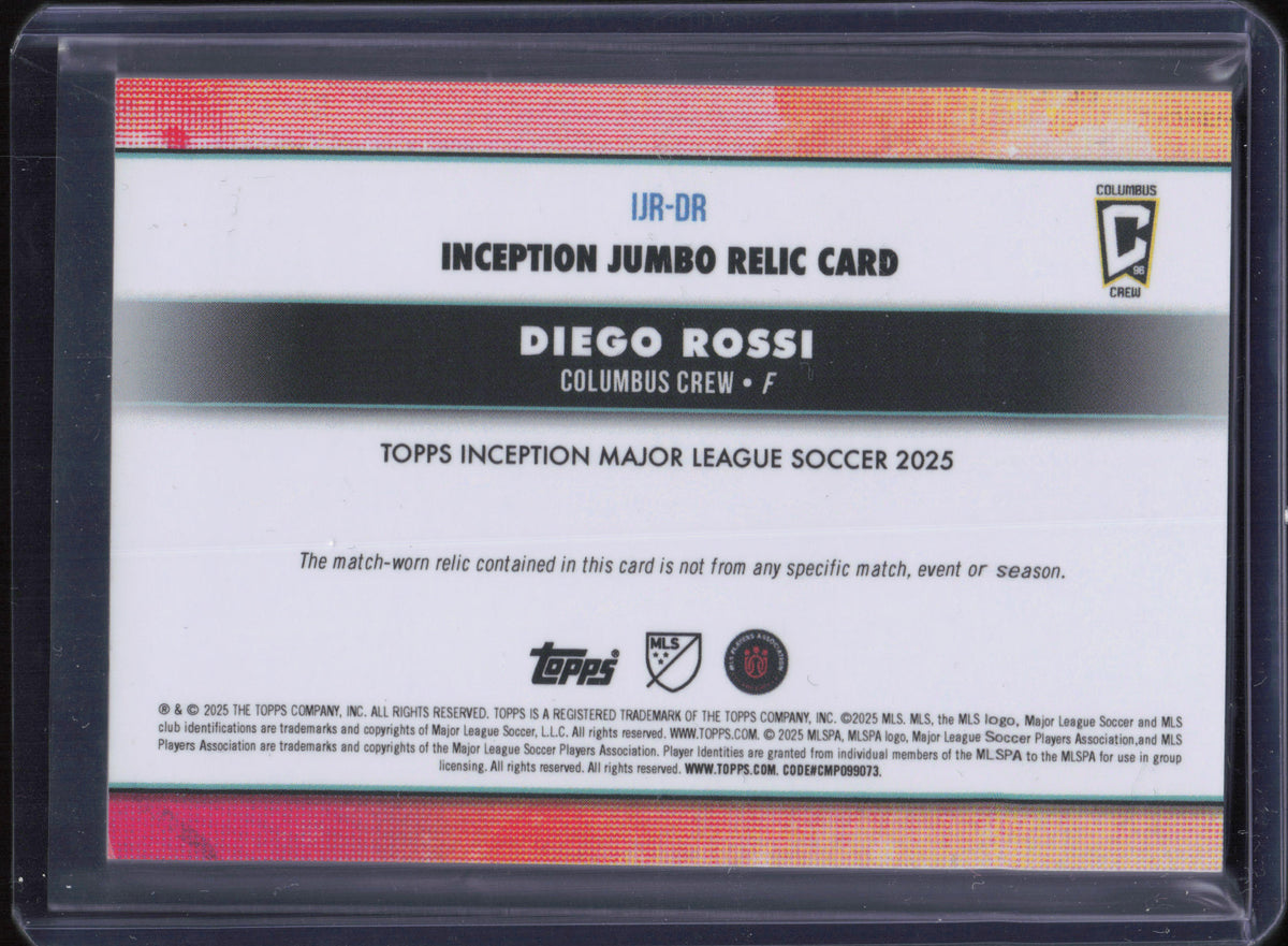 Diego Rossi Match-Worn Patch Numbered /49 Topps Inception MLS