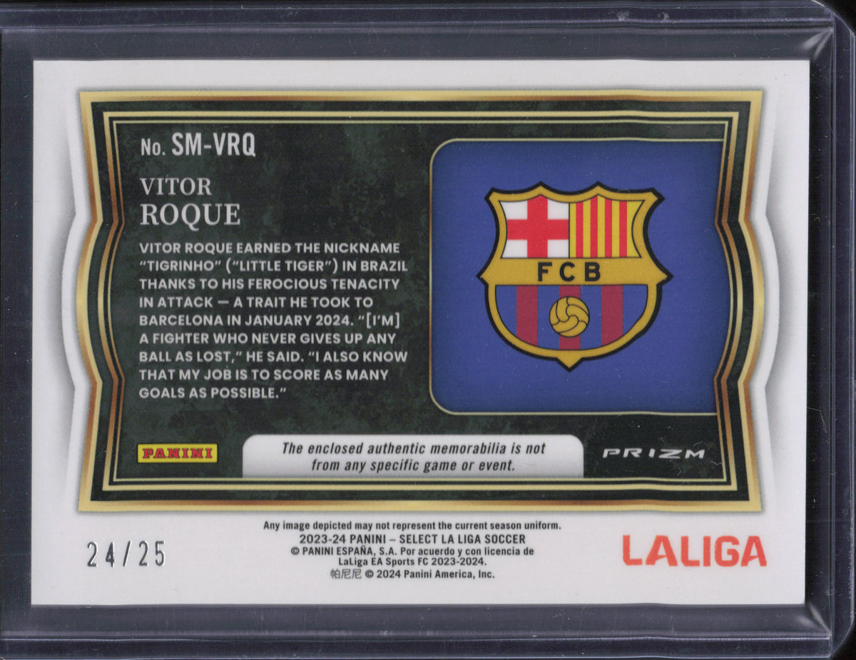 Vitor Roque Rookie Patch Numbered /25 Panini Select La Liga