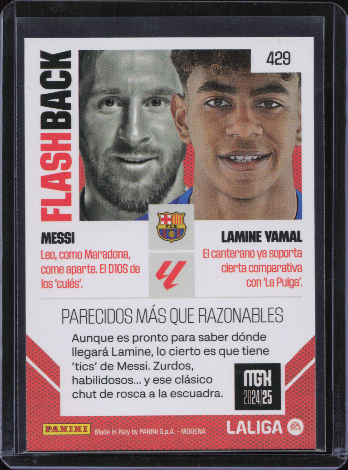 Lionel Messi / Lamine Yamal Flashback Panini MGK La Liga