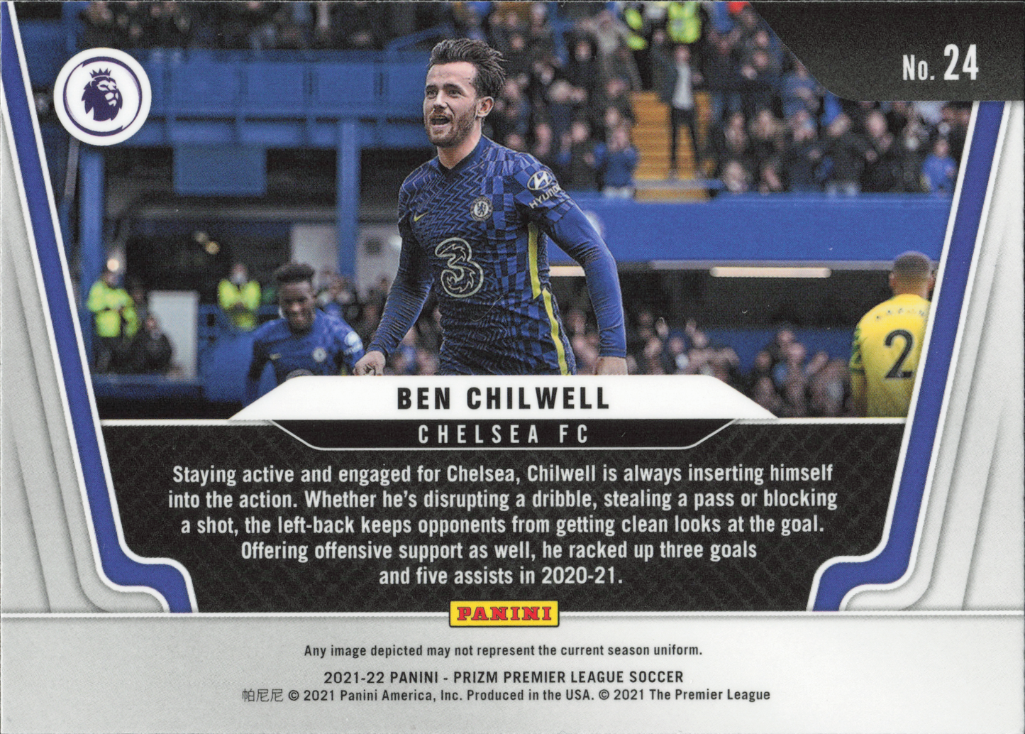 Ben Chilwell Widescreen Panini Prizm EPL