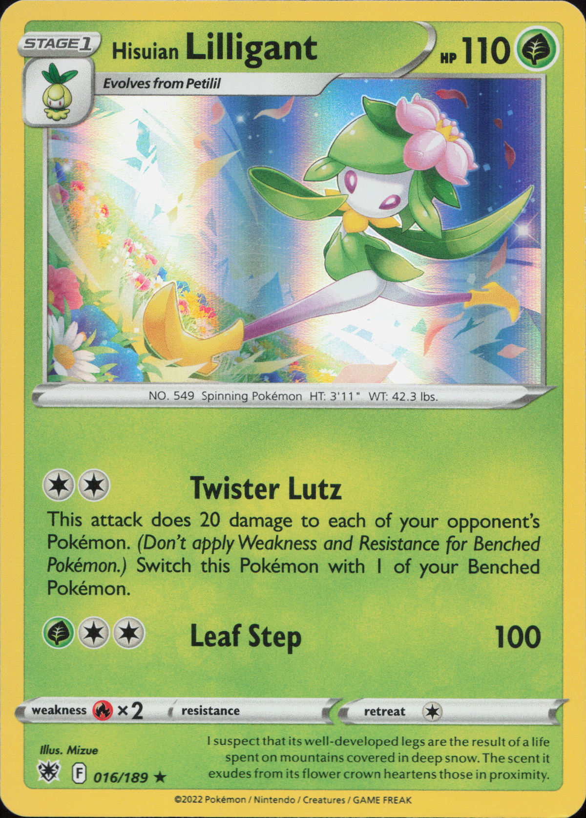 Hisuian Lilligant (ASR 016)