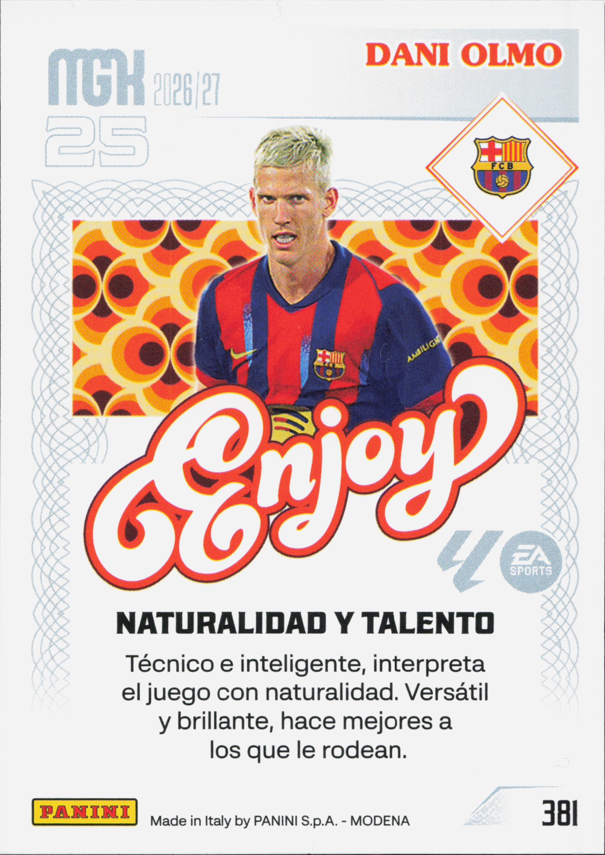 Dani Olmo Enjoy Panini MGK La Liga
