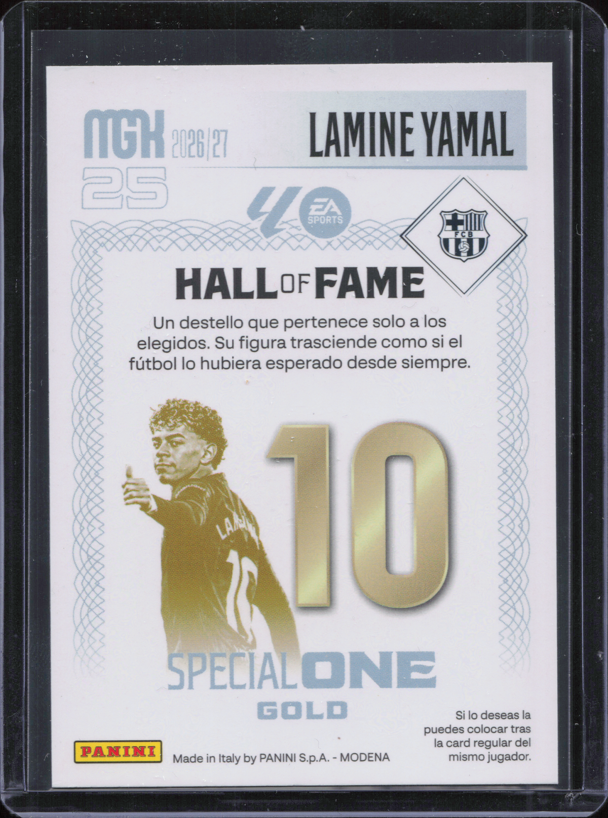 Lamine Yamal Special One Gold Panini MGK La Liga