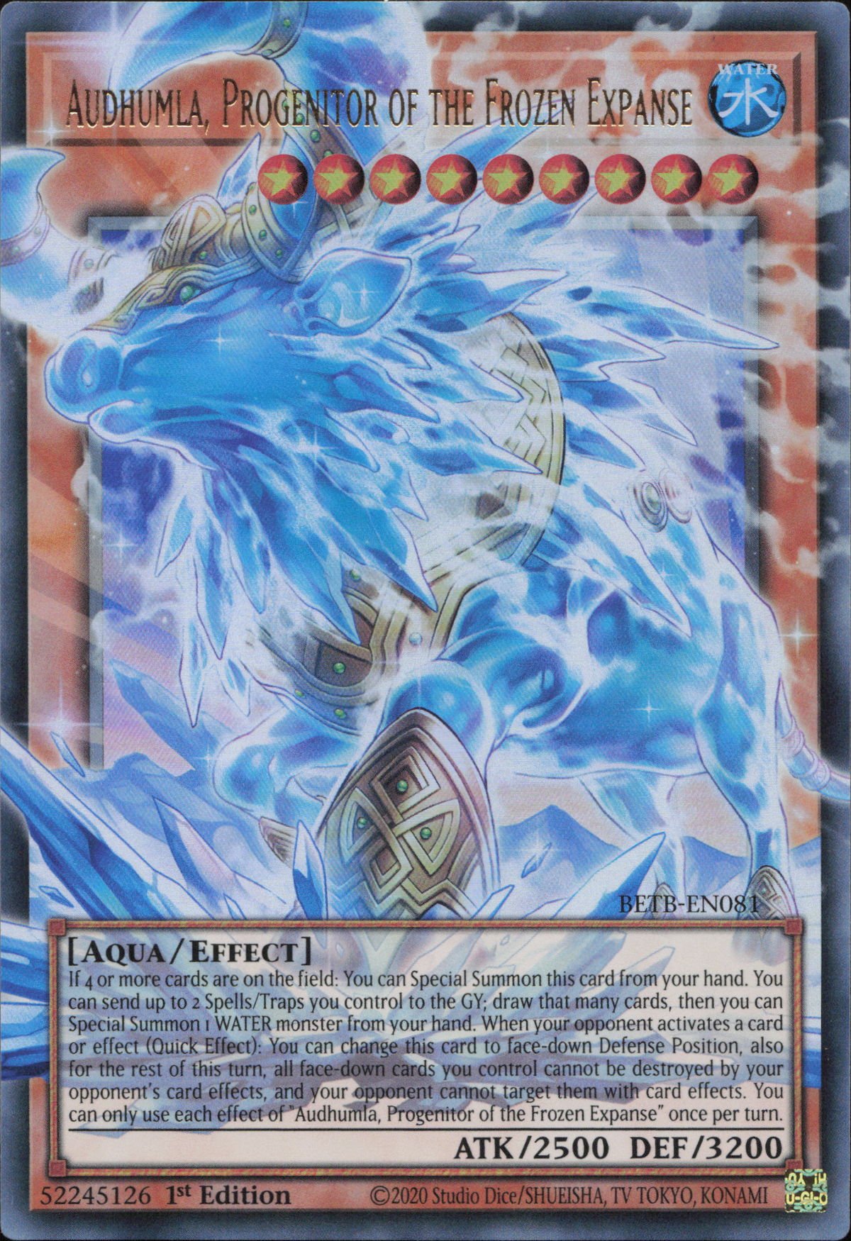 Audhumla, Progenitor of the Frozen Expanse (V.2 - Ultra Rare)