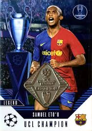 Samuel Eto’o Barcelona Champion Medal Coin Relic Match Attax 2024/25