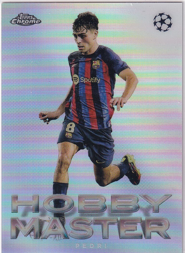 Pedri 2023 Topps Chrome UEFA Hobby Master #H-8 Case Hit Barcelona