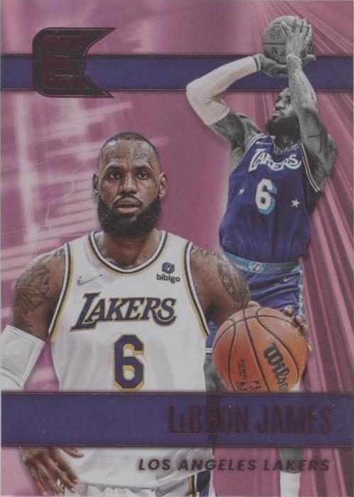 LeBron James #302 Pink 2021-22 Panini Chronicles Essentials