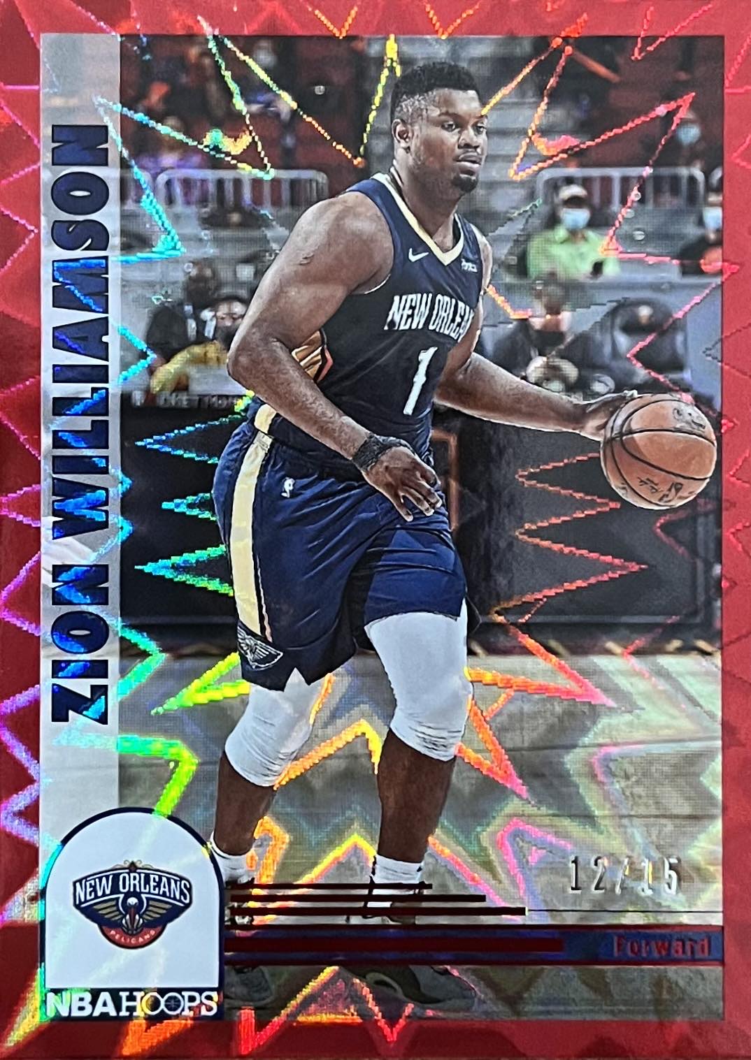 Zion Williamson 2022-23 NBA Hoops Numbered /15 Red Explosion