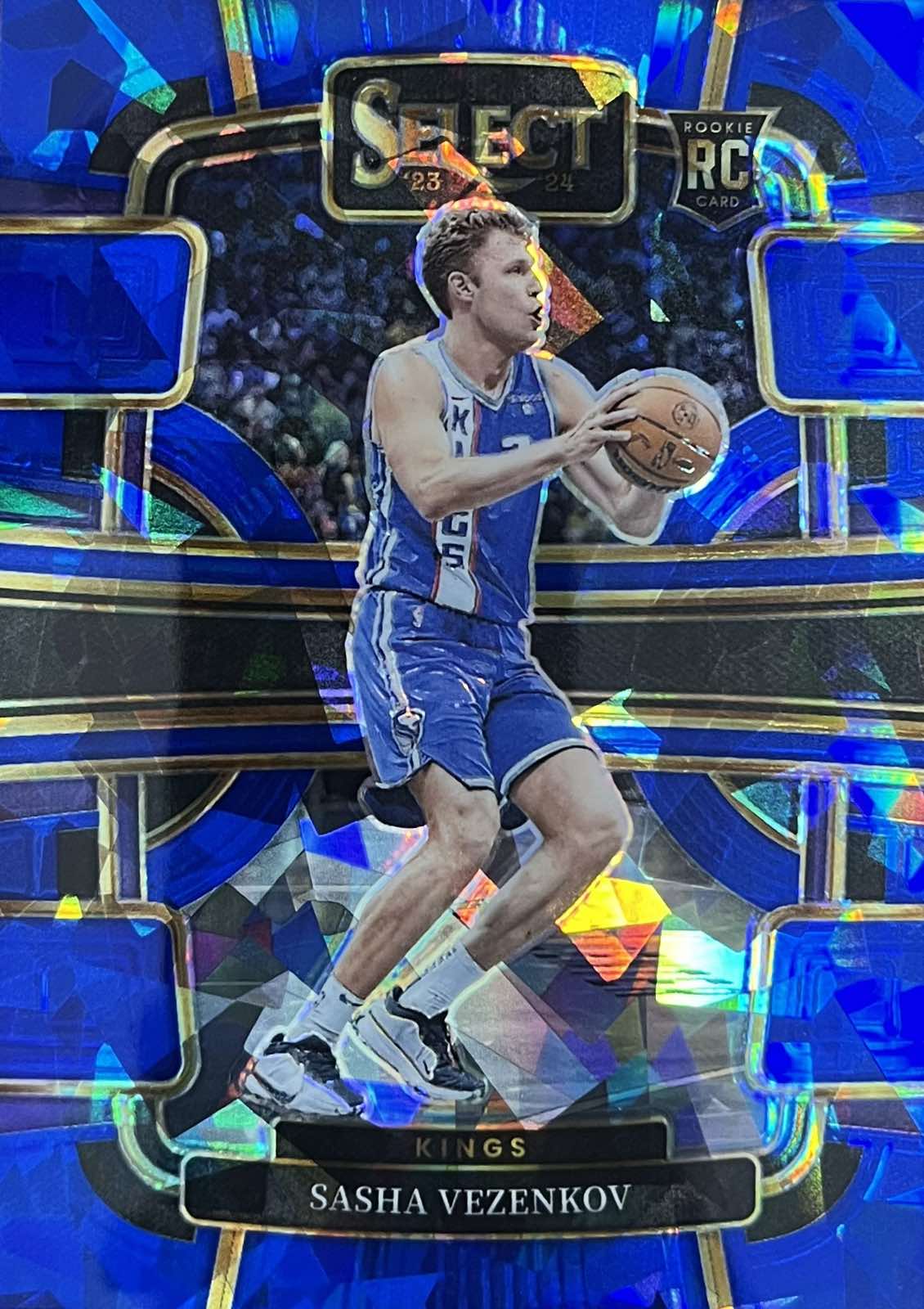 Sasha Vezenkov Select Rookie Blue Ice Prizm