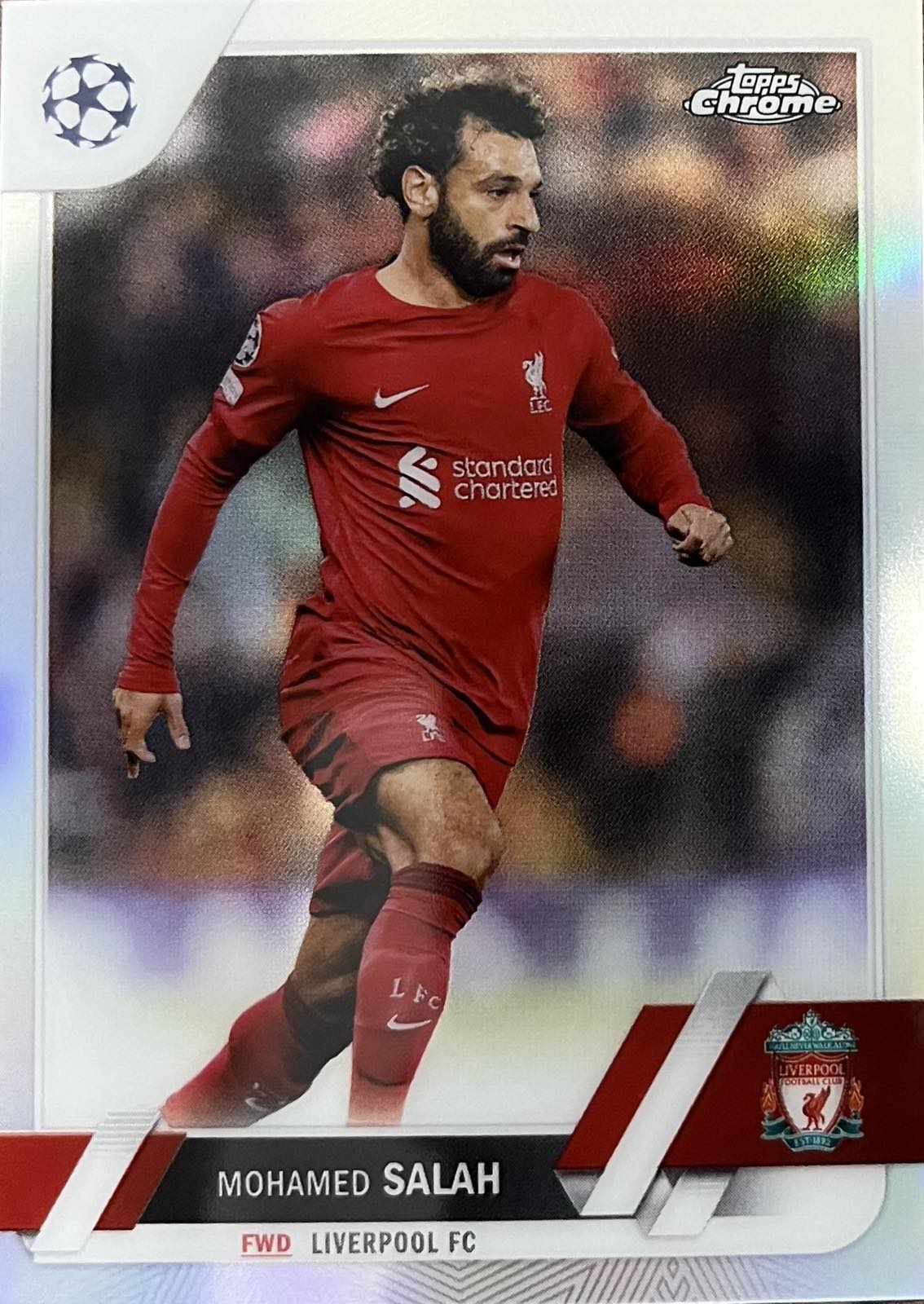 Mohamed Salah Silver Refractor #71 Liverpool FC 2022-23 Topps Chrome